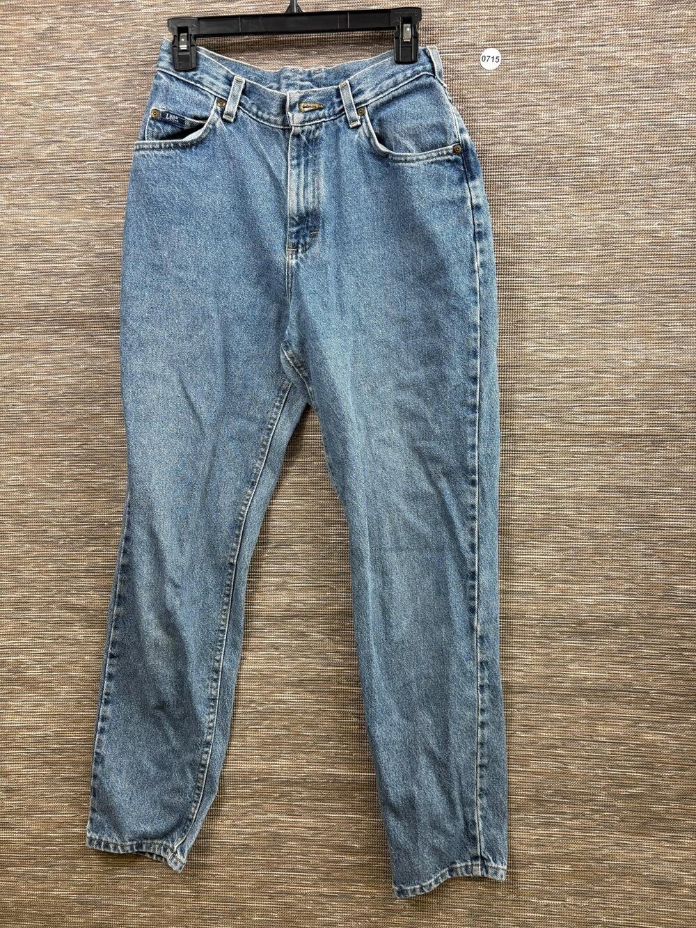 Vintage Lee Jeans Womens 30X29 Blue High Rise Mom Relaxed Tapered Denim Pants